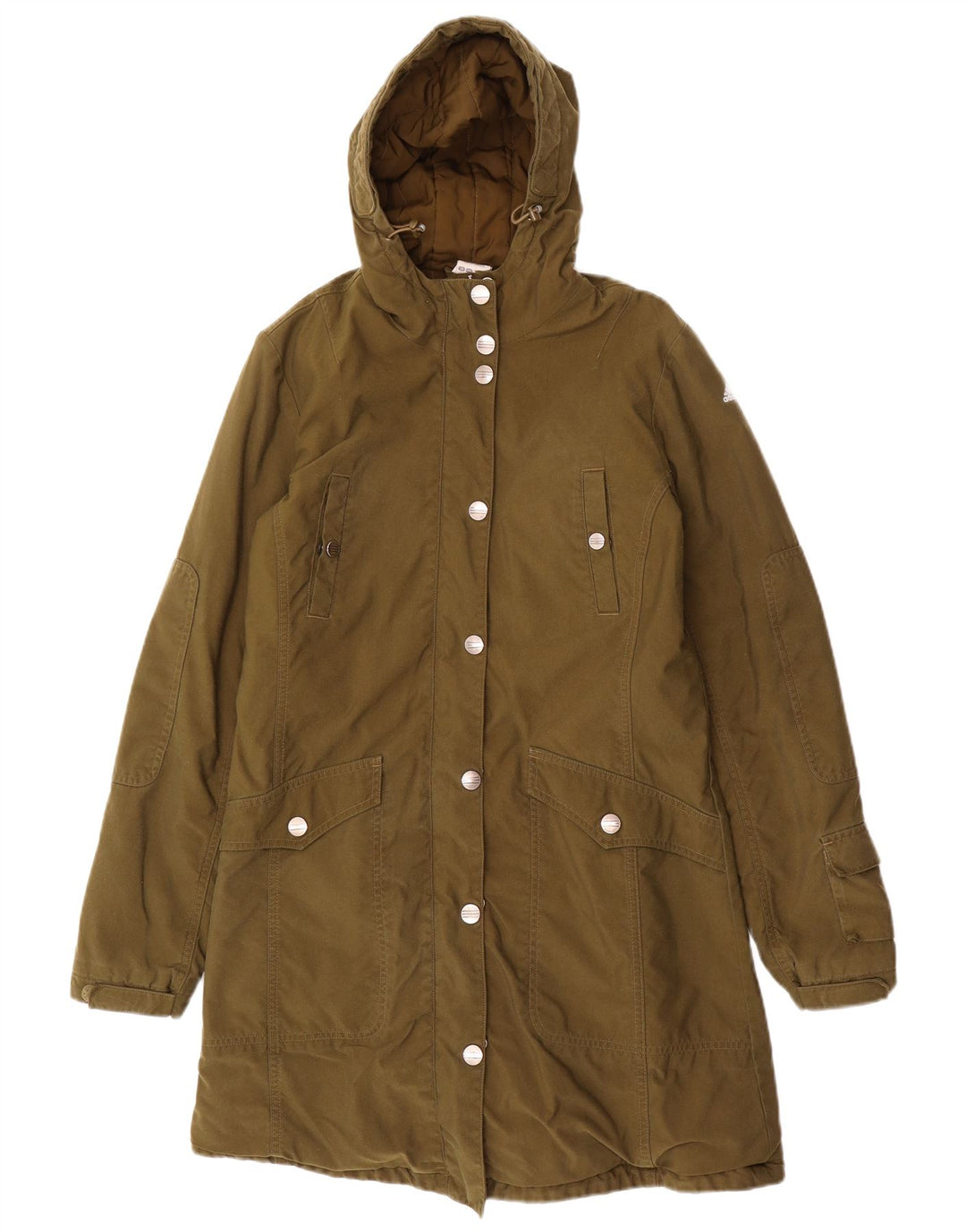 ADIDAS Manteau à capuche pour femme UK 12 Kaki moyen Polyester