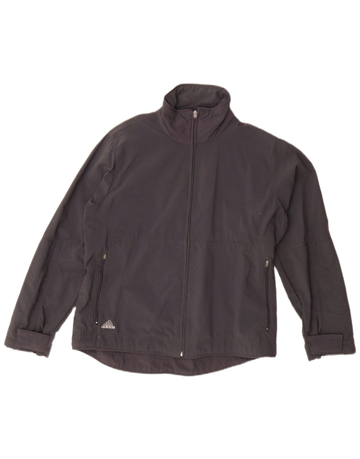 Adidas Veste Bomber Femme UK 14 Large Noir Polyamide