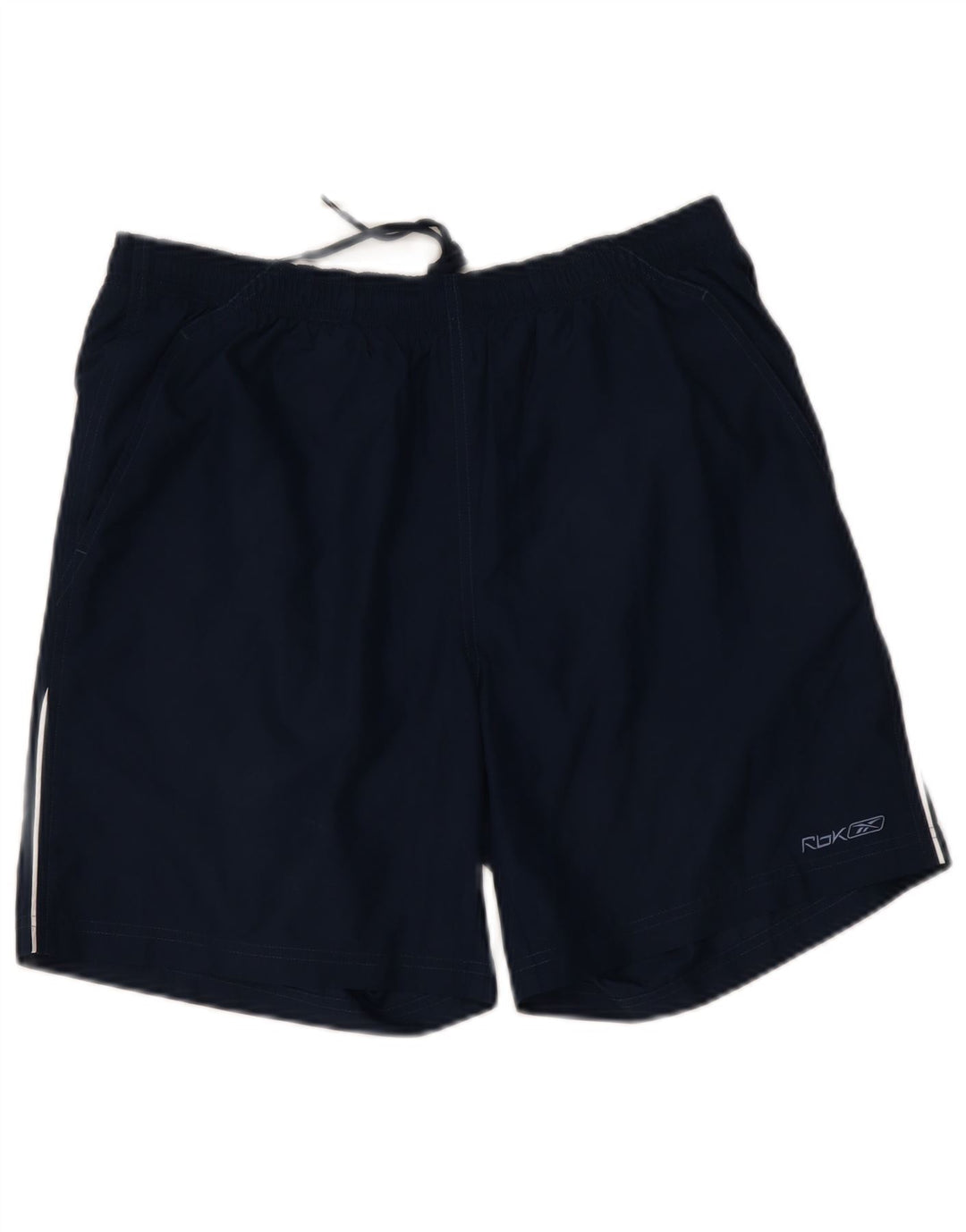 Reebok Short de Sport Homme Bleu Marine Moyen Polyester
