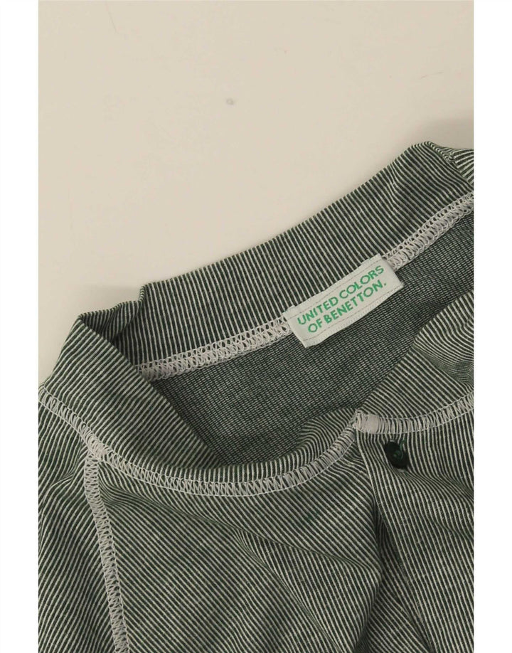 Benetton Haut En Jersey Petite Rayure Verte Homme