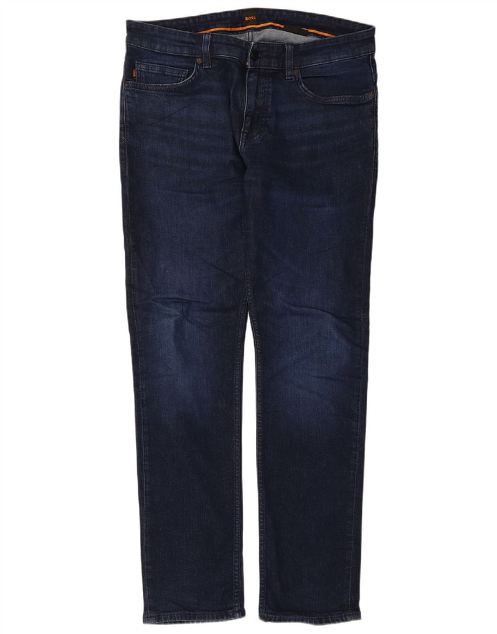 Hugo Boss Jean Slim Delaware W34 L31 Homme Bleu Marine
