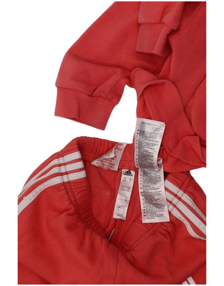 ADIDAS Survêtement complet graphique fille 2-3 ans rouge coton