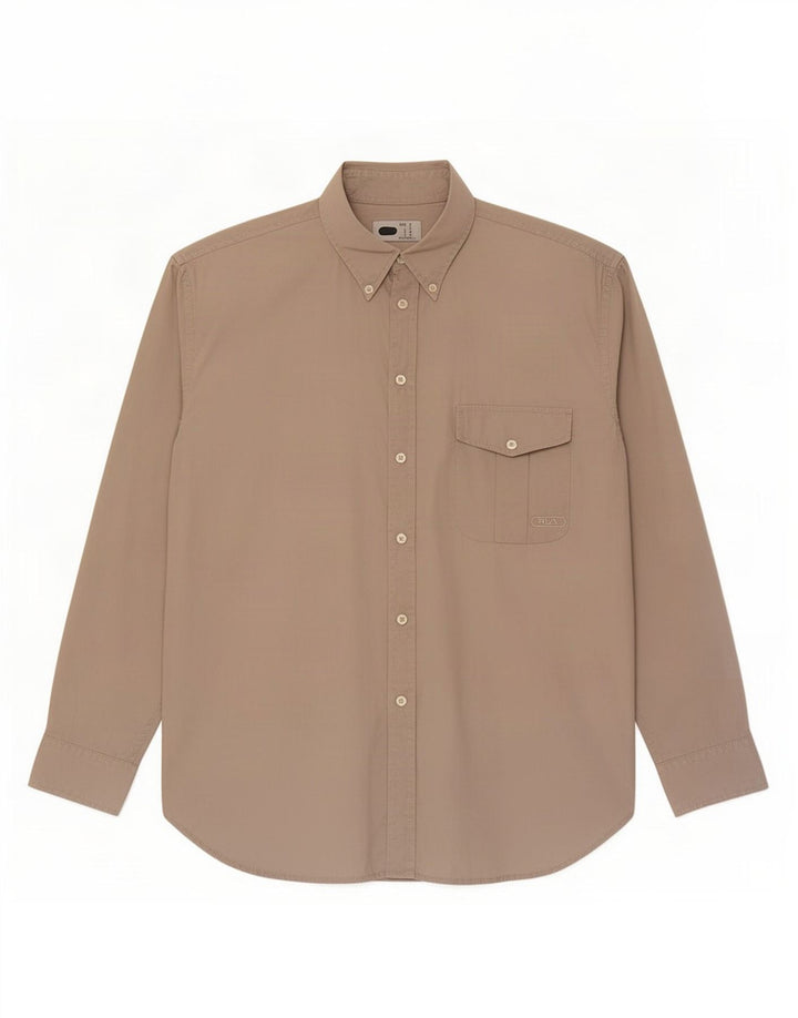 Fila Chemise Homme Beige Moyen Coton