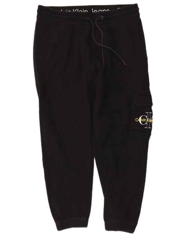 CALVIN KLEIN Pantalon de Survêtement Cargo Graphique Homme Noir Moyen