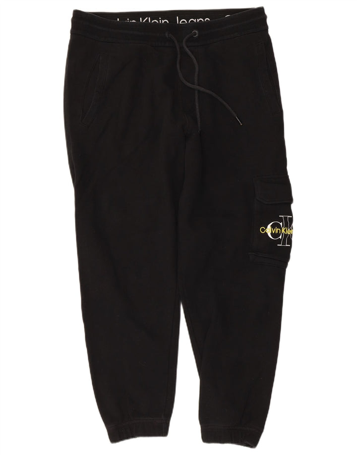 CALVIN KLEIN Pantalon de Survêtement Cargo Graphique Homme Noir Moyen