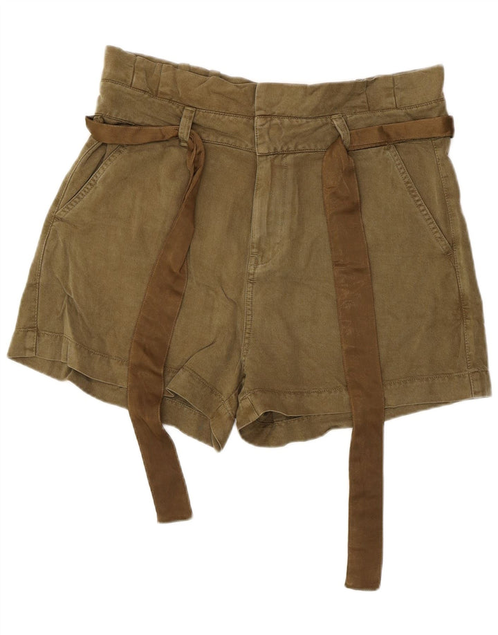 Guess Pantalon chaud taille haute pour femme Large W34 Kaki