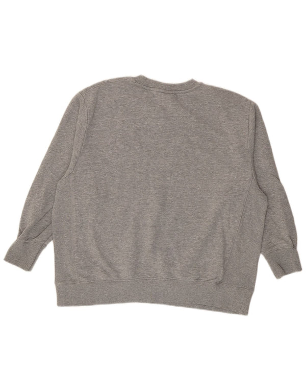 Zara Harvard Graphic Sweat-shirt surdimensionné pour femme UK 10 Petit Gris