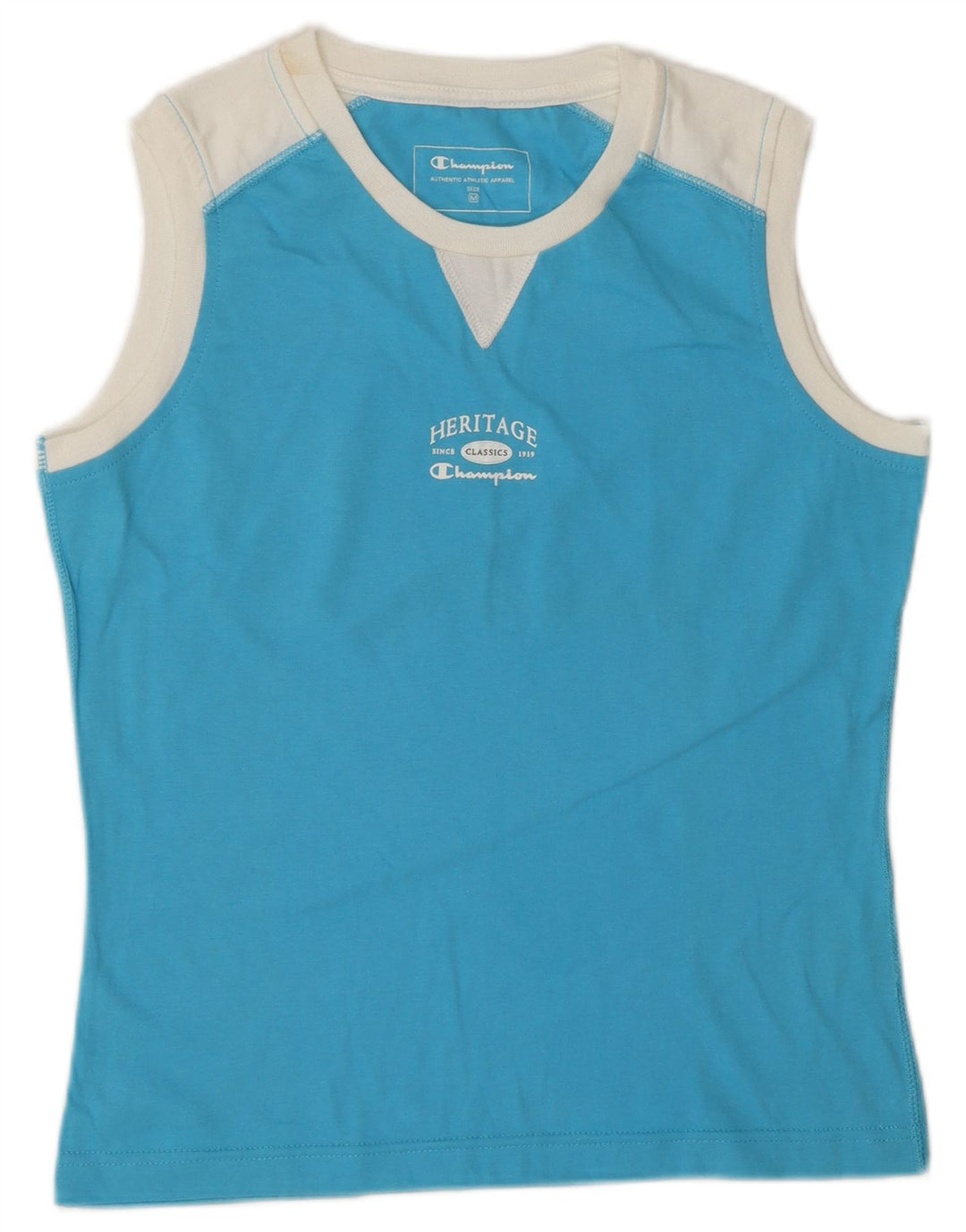 Champion Débardeur graphique Heritage Classics pour femme UK 12 Bleu moyen