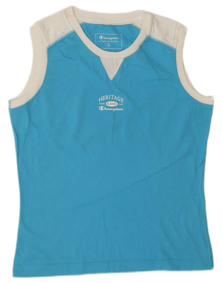 Champion Débardeur graphique Heritage Classics pour femme UK 12 Bleu moyen