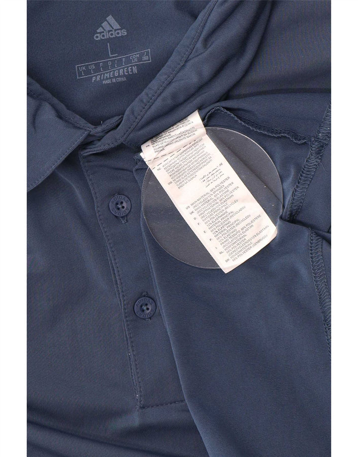Adidas Polo Homme Grand Bleu Marine Polyester