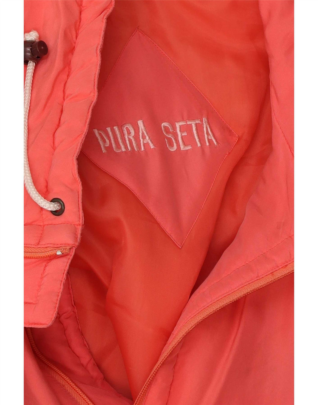 veste coupe-vent femme vintage UK 18 XL Soie Rose