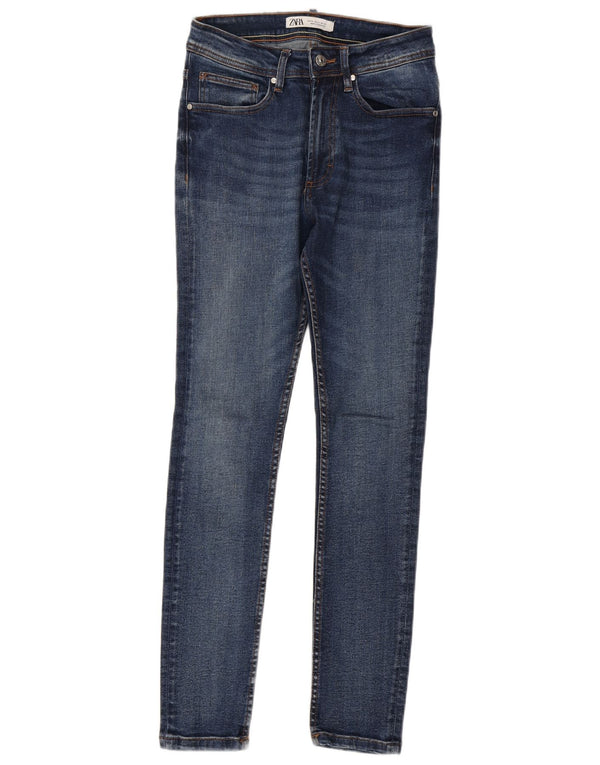 Zara Jean skinny pour homme EU 36 XS W28 L29 Bleu Coton