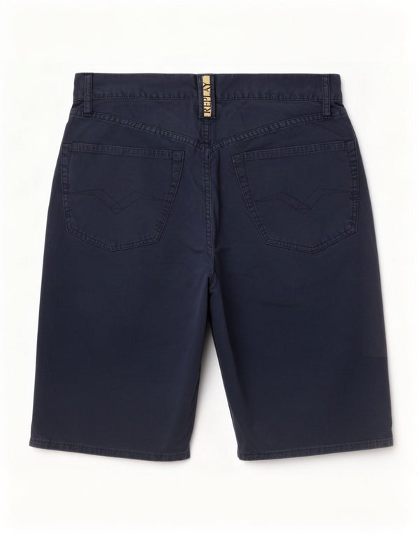 Replay Short Casual Homme Moyen W32 Bleu Marine Coton