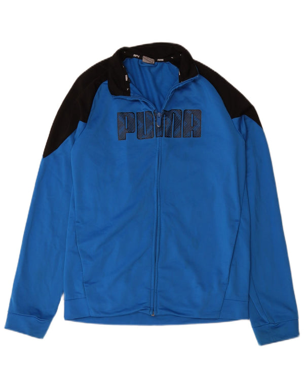 Puma Veste de Survêtement Graphique Garçon 15-16 ans Bleu Colorblock