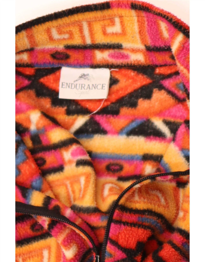 Endurance Pull polaire à col zippé pour homme, grand color block multicolore