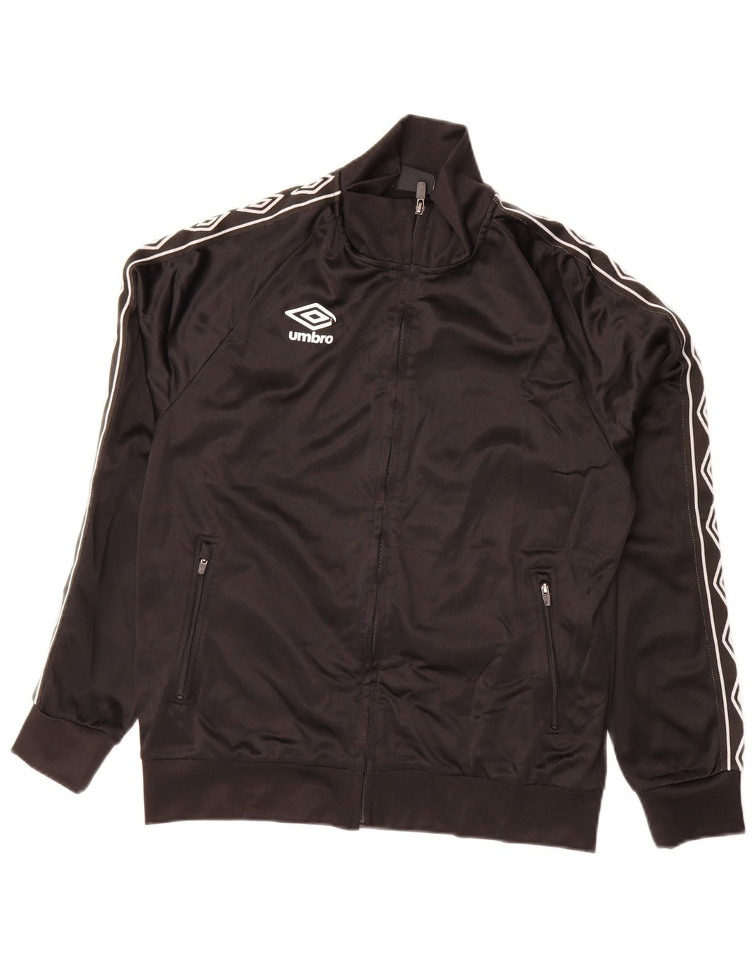 Haut de survêtement graphique pour hommes Umbro Taille M Noir Polyester