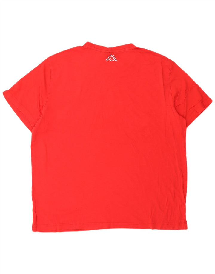 KAPPA T-Shirt Graphique Homme Top 2XL Rouge