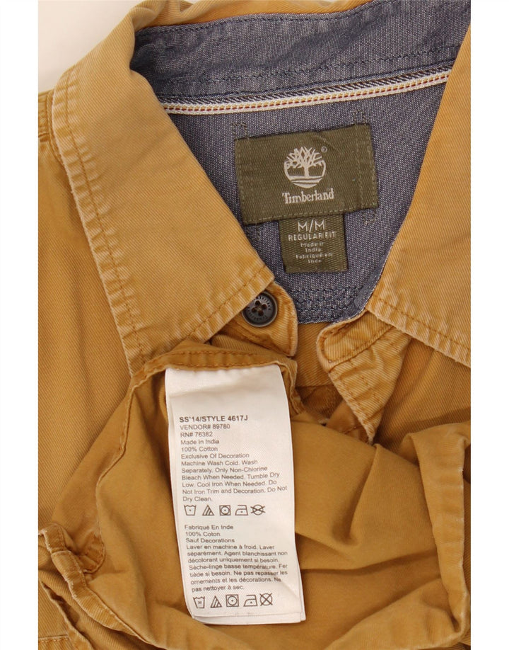 Timberland Chemise Regular Fit Homme Jaune Moyen Coton