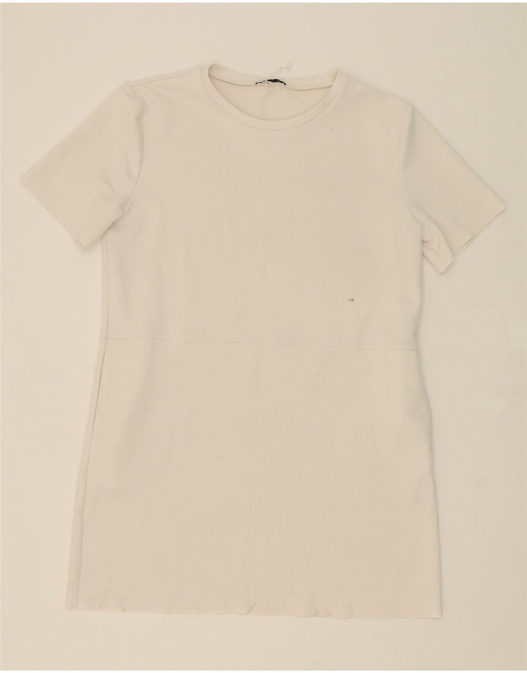 ZARA Womens Shift Dress UK 16 Large White Polyester Vintage Zara and Second-Hand Zara from Messina Hembry 