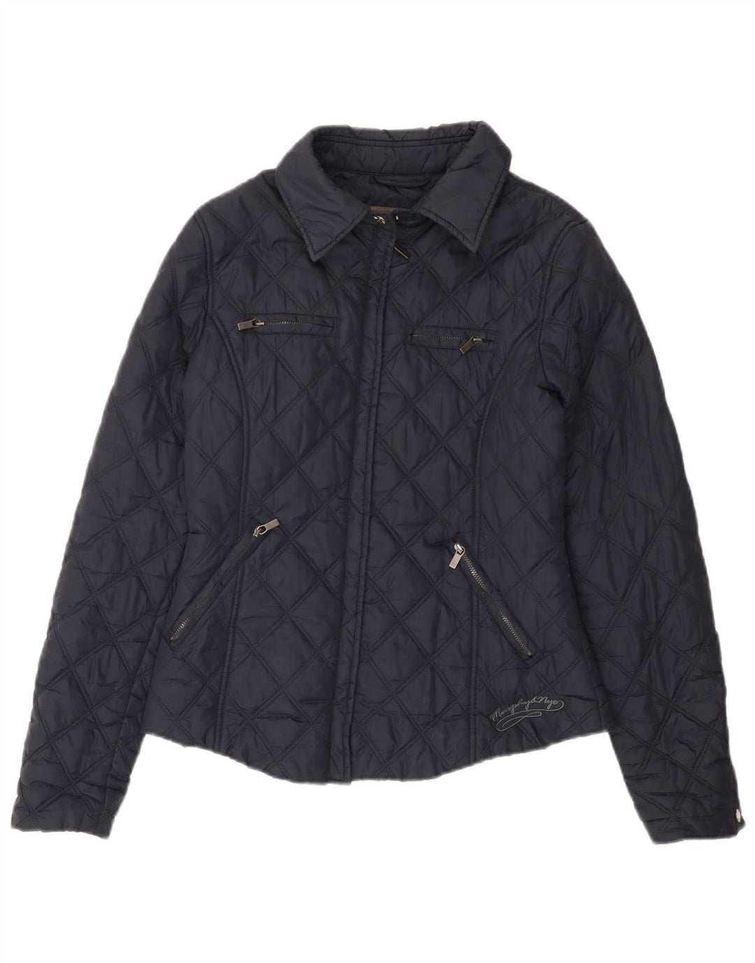 Murphy & Nye Veste matelassée pour femme UK 10 Small Bleu marine Polyamide