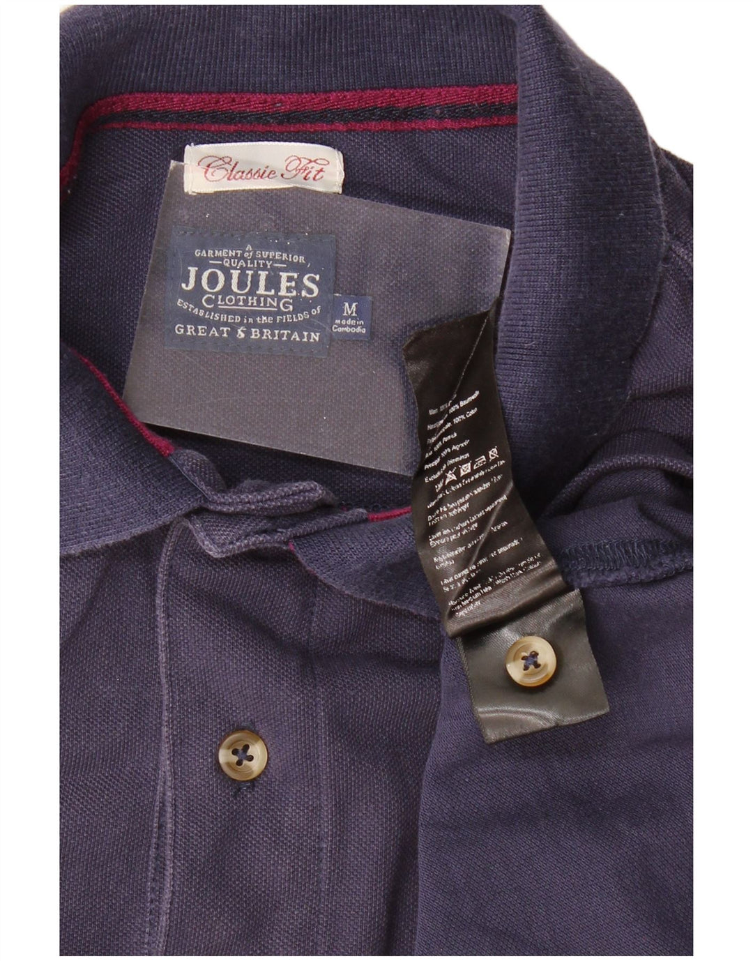 JOULES Polo Homme Coupe Classique Bleu Marine Moyen Coton