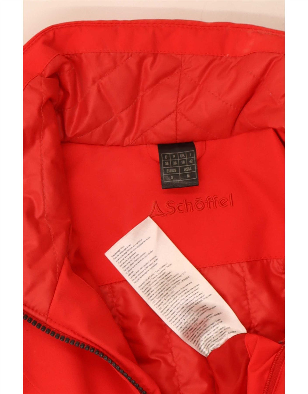 Schoffel Veste Bomber Femme UK 10 Petit Rouge Polyester