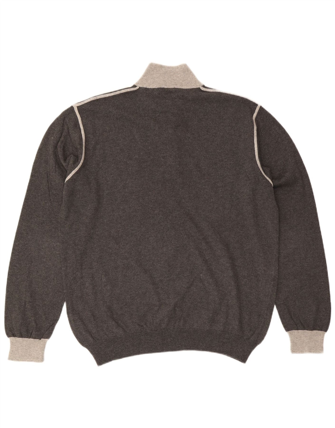 MARLBORO CLASSICS Pull col zippé homme 2XL Gris Coton