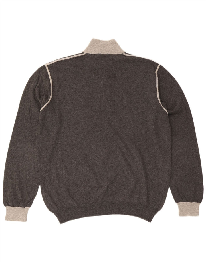 MARLBORO CLASSICS Pull col zippé homme 2XL Gris Coton