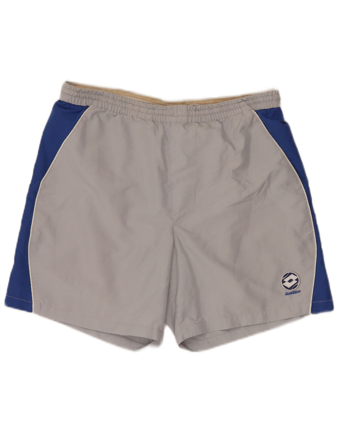 LOTTO Short de Sport Homme UK 38/40 Gris Moyen Colorblock Polyester