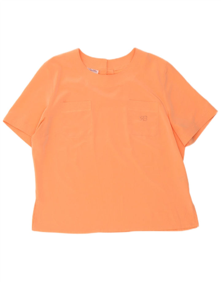 Renato Balestra Femme Chemisier Top IT 50 XL Orange Polyester