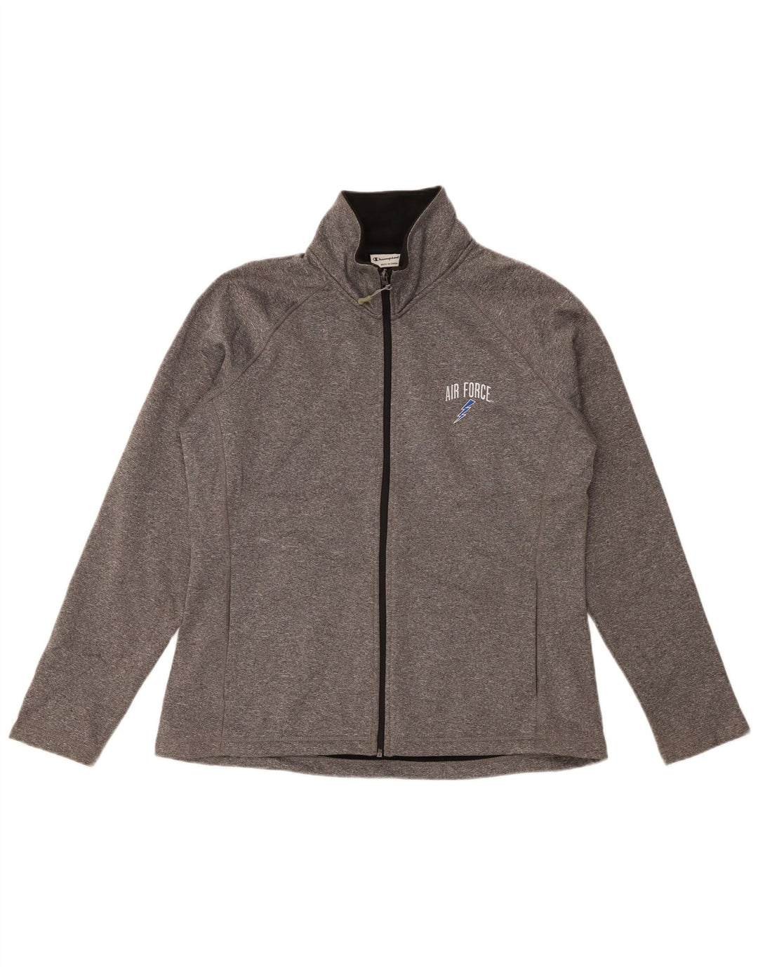 Champion Veste de survêtement pour femme UK 16 Large Gris Moucheté Polyester