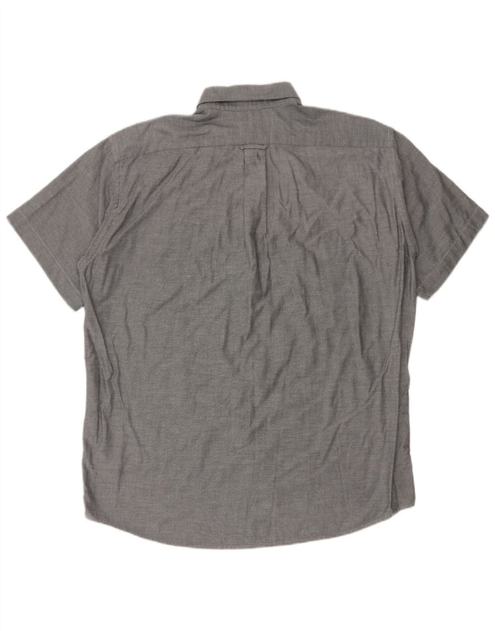 Lacoste Chemise à manches courtes pour hommes Taille 41 Grand Gris Moucheté