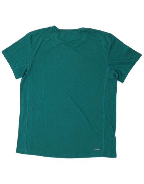 Adidas Climalite T-Shirt Top XL Bleu Polyester