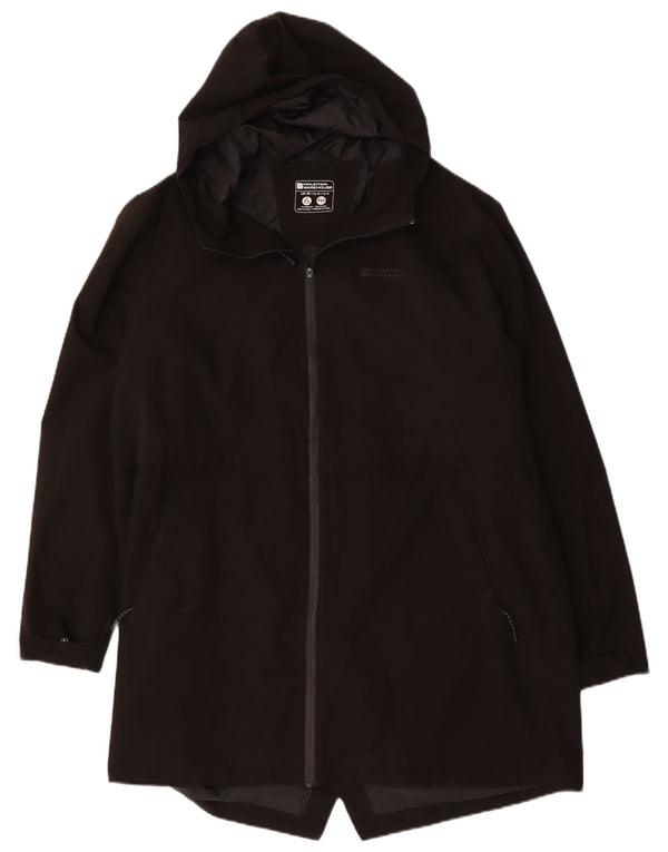 Mountain Warehouse Imperméable à capuche pour femme UK 20 2XL Noir Polyester
