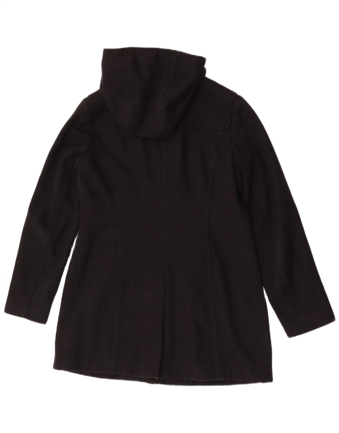 Michael Kors Veste Parka à capuche pour femme UK 14 Laine noire moyenne