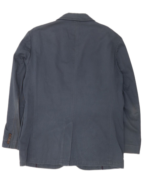 Polo Ralph Lauren Mens 3 Button Blazer Jacket UK 40 Large Navy Blue Cotton