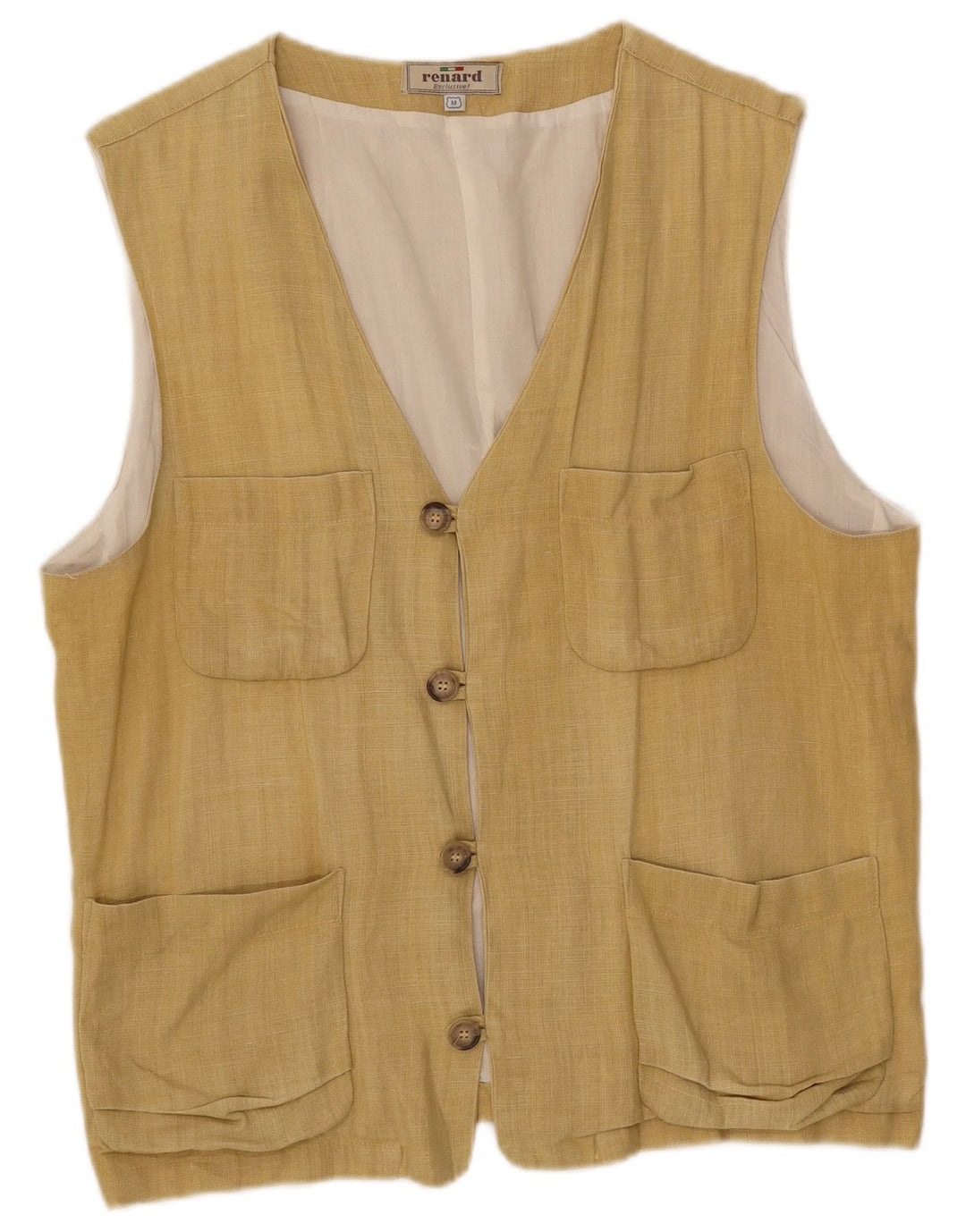 Renard Gilet utilitaire pour homme UK 38 en coton beige moyen