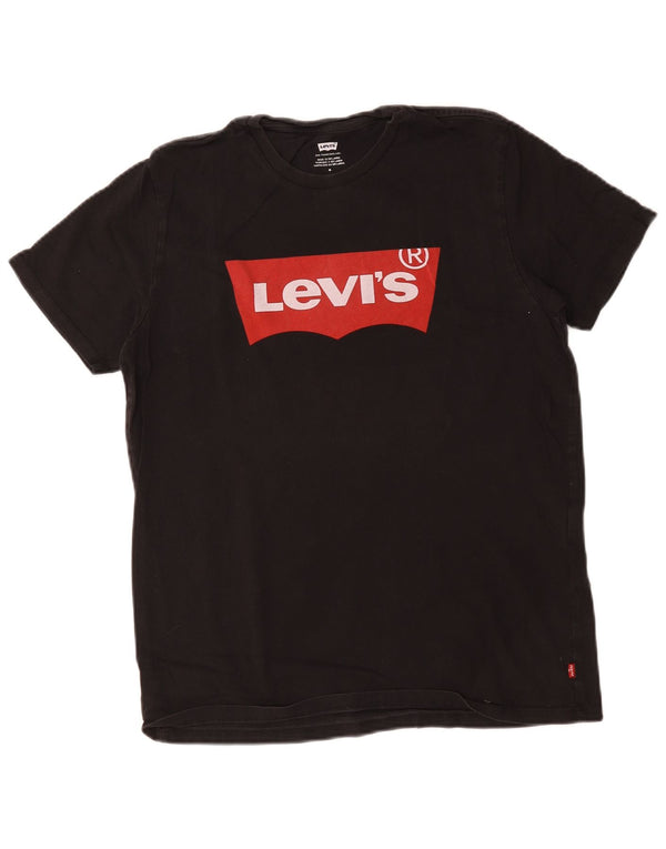 Levi's Tee-Shirt Graphique Homme Noir Moyen Coton