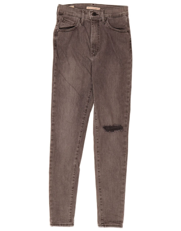 Levi's Jean Super Skinny Mile High Distressed Femme Gris W28 L29