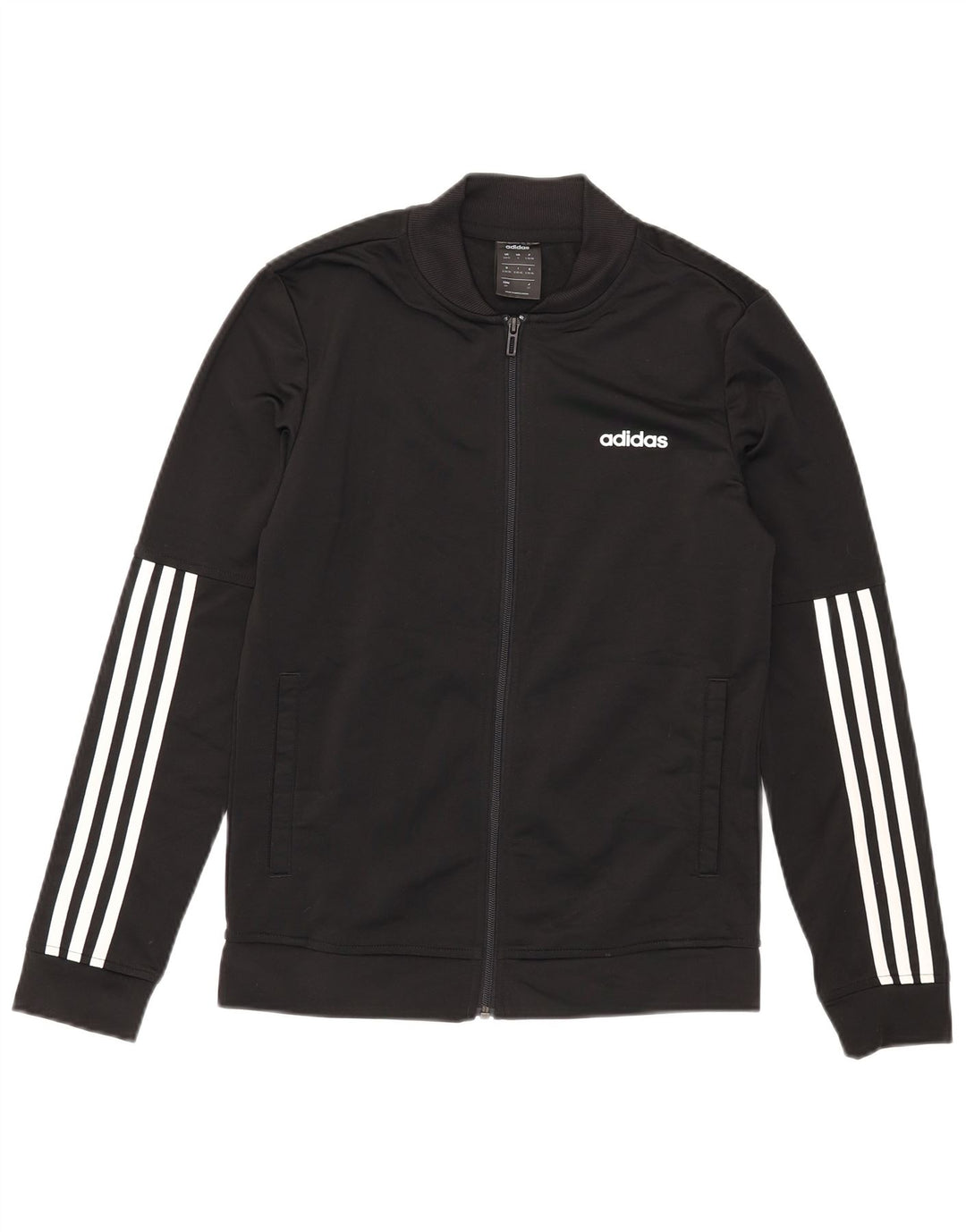Adidas Veste de survêtement pour femme UK 8/10 Petit Noir Polyester