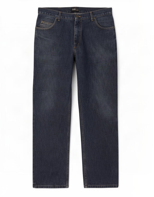 Lee Jean Droit Brooklyn Homme W36 L30 Bleu Coton