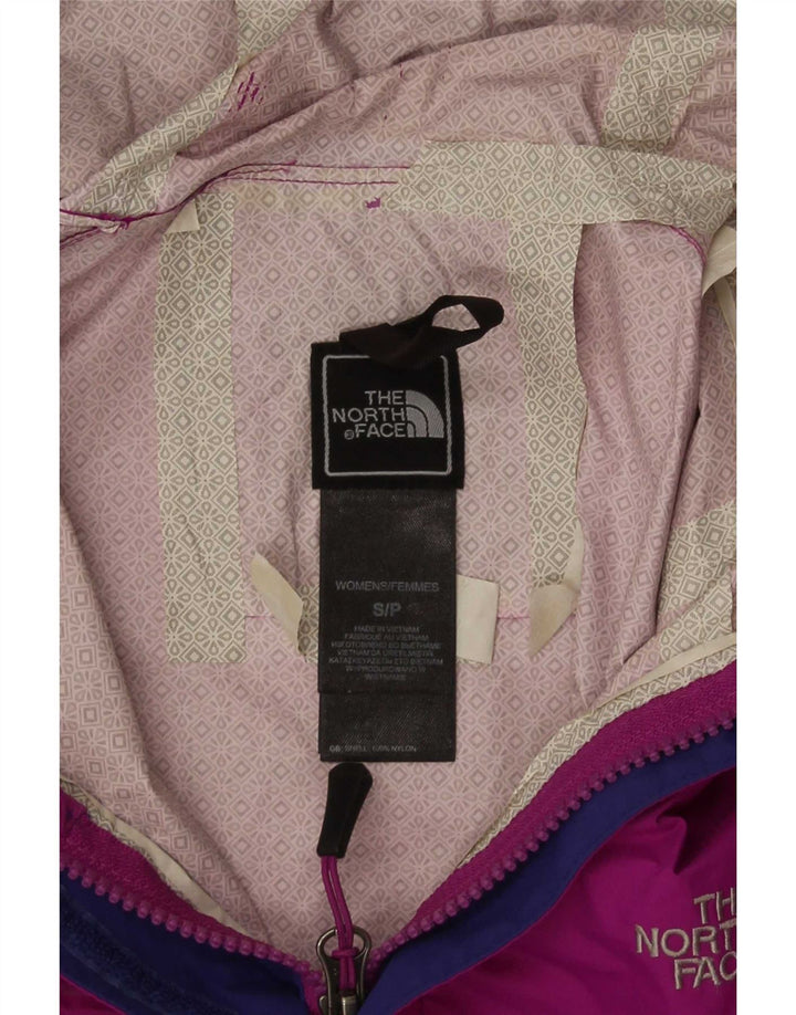 The North Face Veste de pluie à capuche pour femme UK 10 Small Maroon Nylon