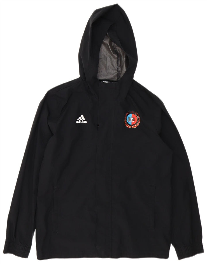 ADIDAS Veste de pluie à capuche Ancona Graphic pour garçon 11-12 ans Noir Polyester