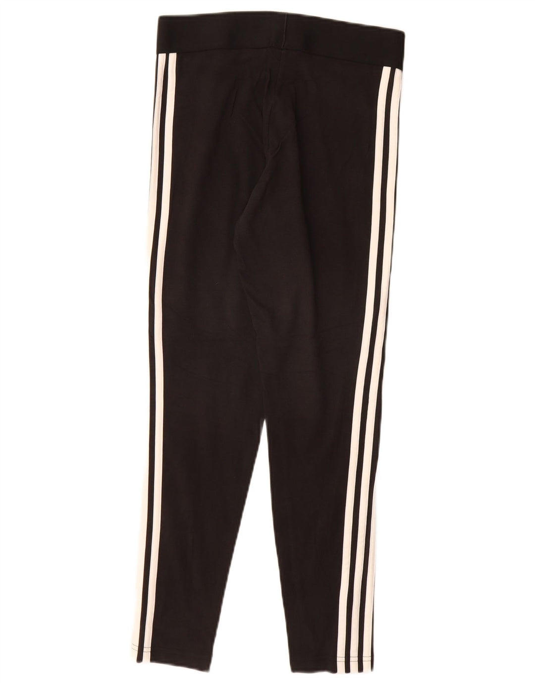 ADIDAS Leggings Femme UK 8/10 Petit Noir Coton