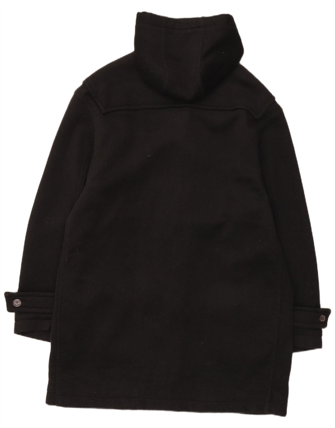 McNeil & Grant Duffle-coat surdimensionné à capuche pour femme UK 16 Grande laine noire