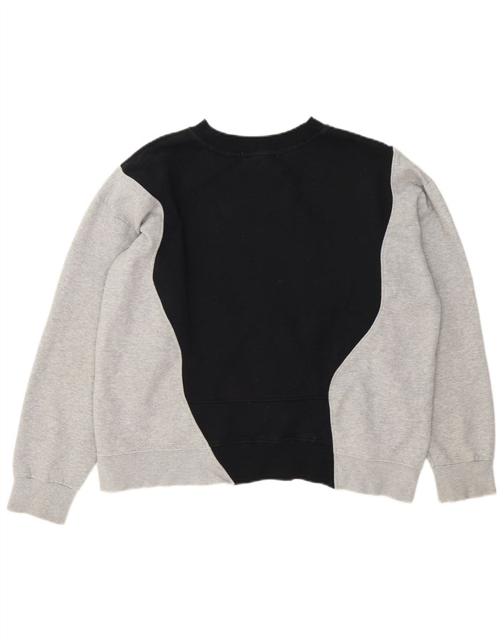Nike Sweat-shirt graphique pour femme UK 14 Noir moyen Colourblock