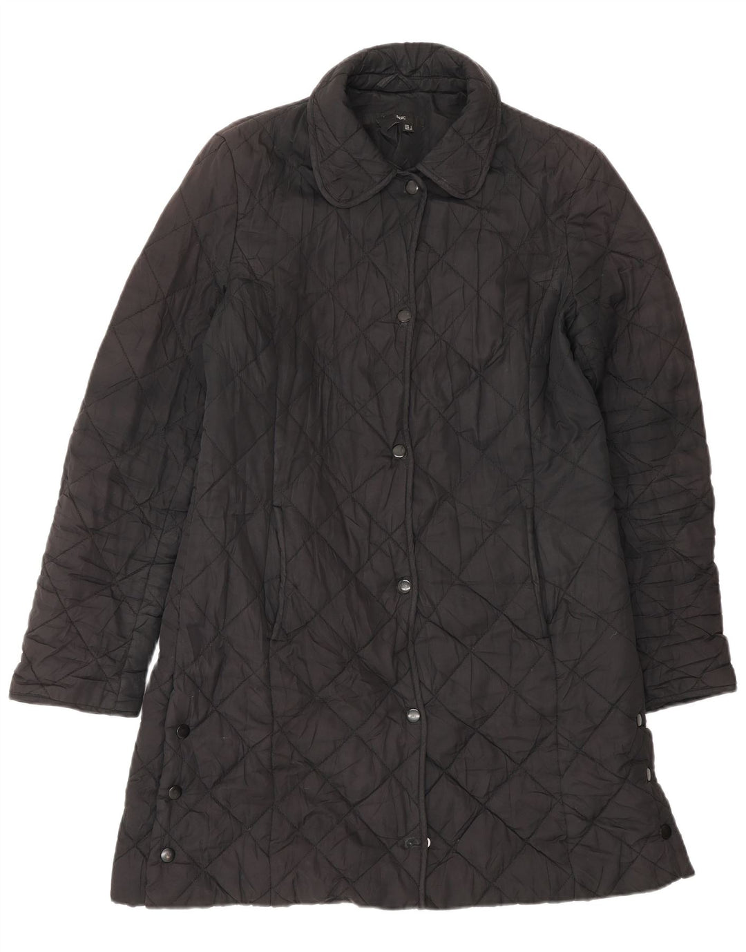 Zara Manteau matelassé pour femme UK 16 Large Noir