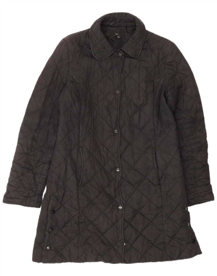 Zara Manteau matelassé pour femme UK 16 Large Noir