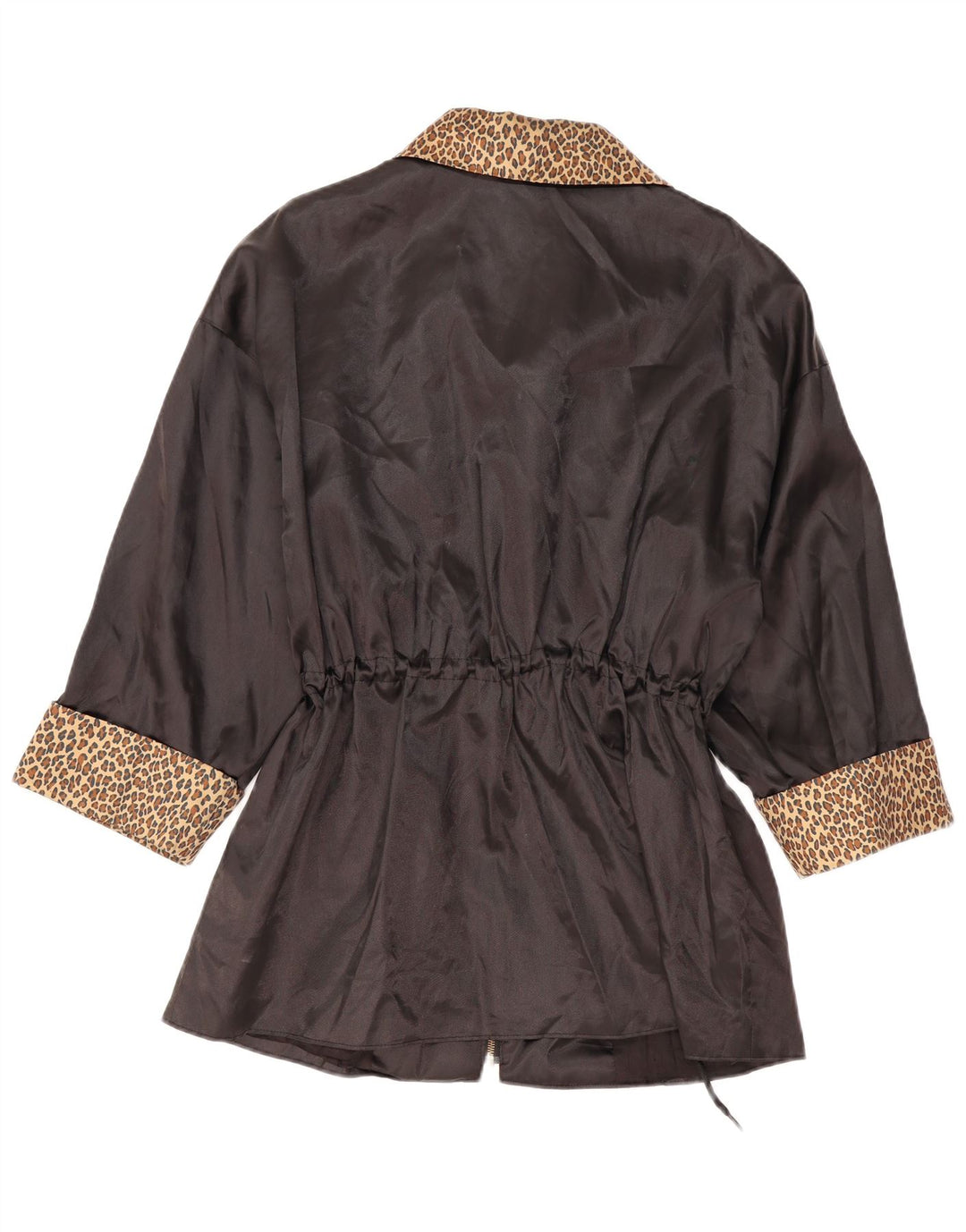 Chivalry Manteau Femme UK 12 Moyen Noir Imprimé Animal
