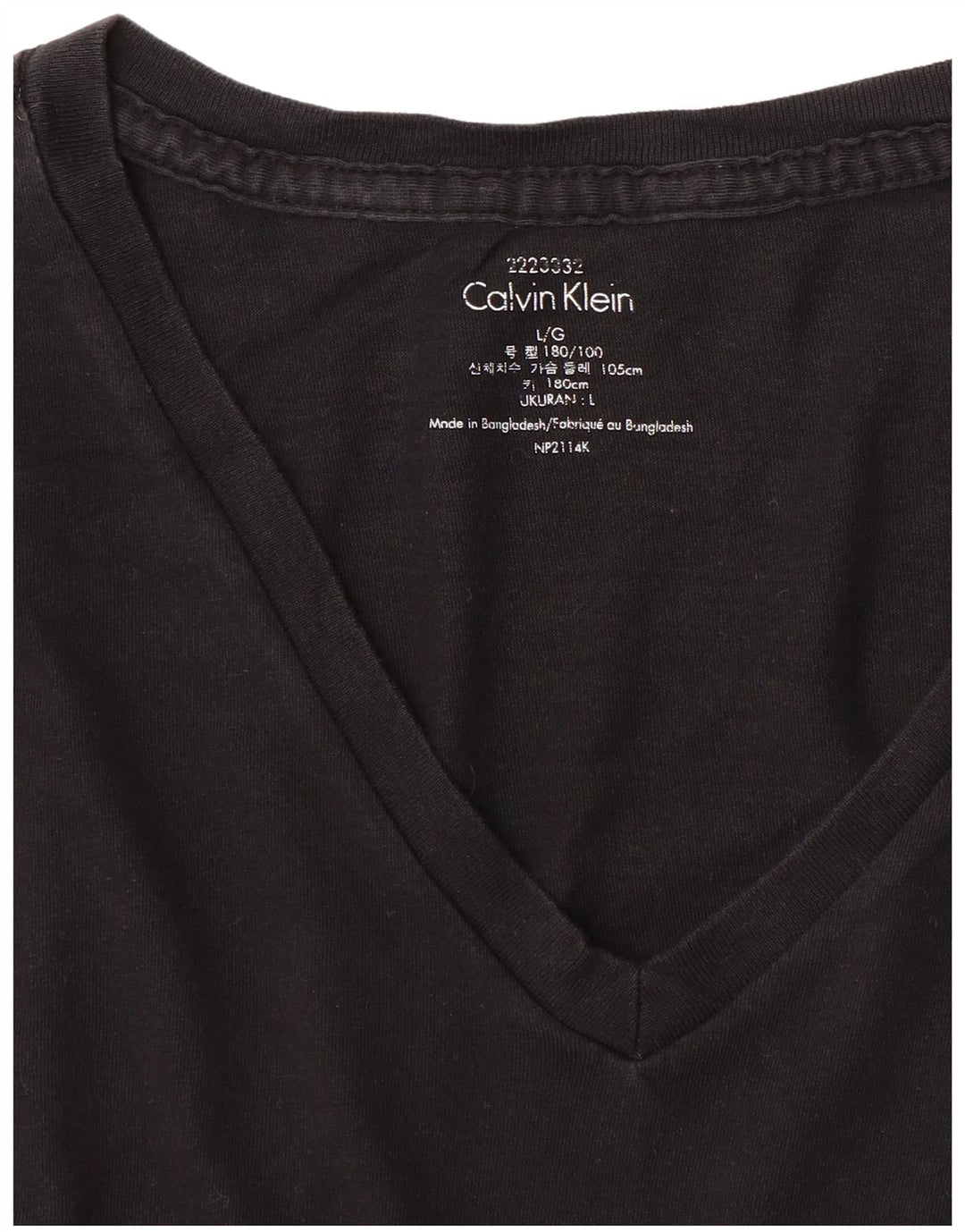 CALVIN KLEIN T-Shirt Homme Haut Large Noir